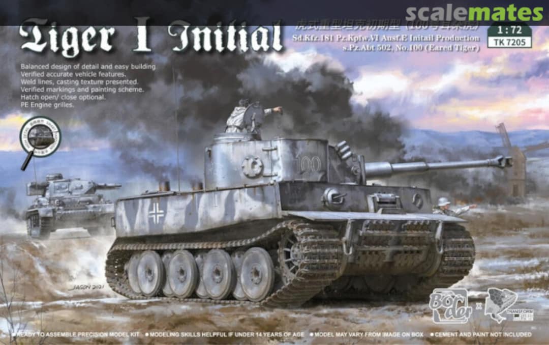 Boxart Tiger I Initial TK 7205 Border Model