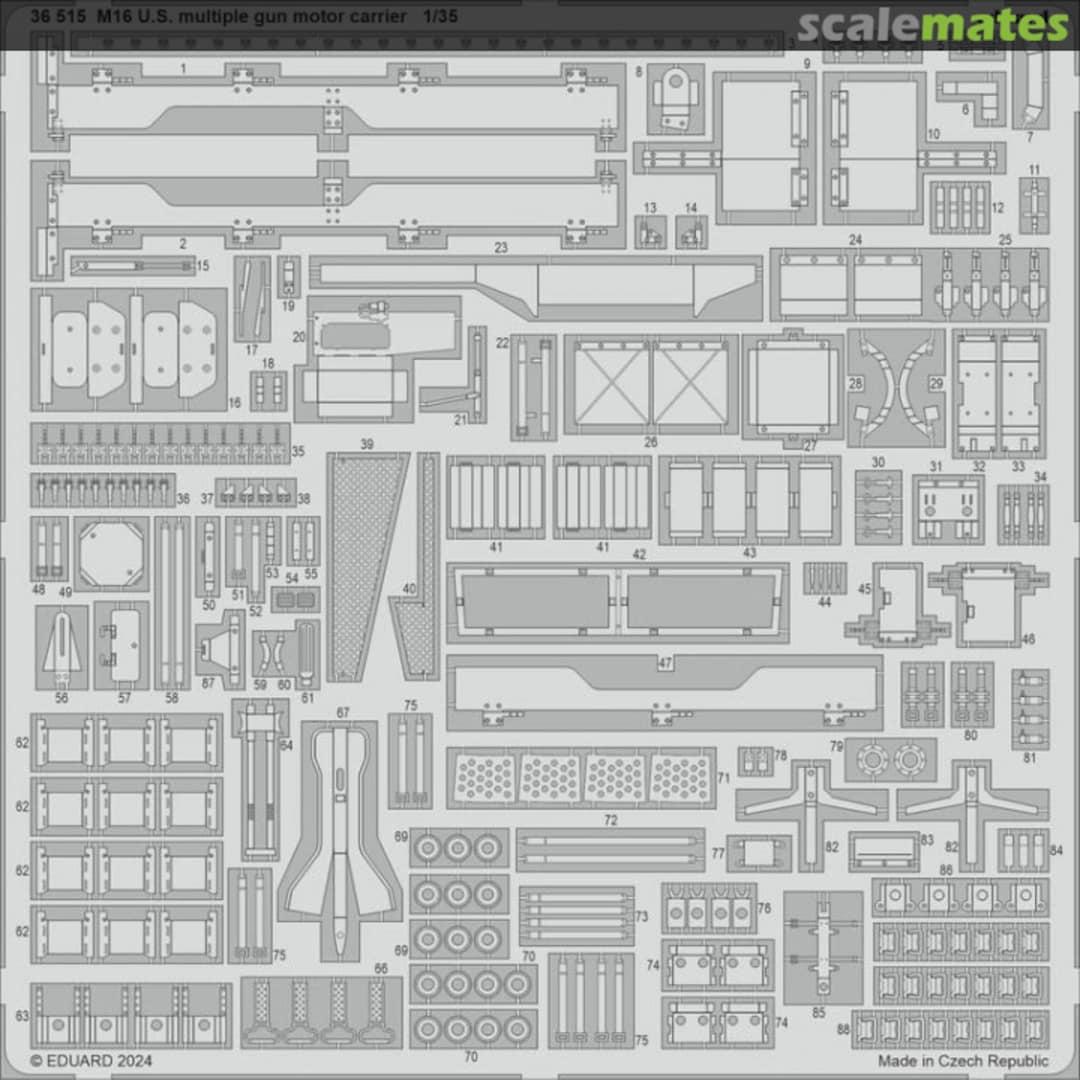 Boxart M16 U.S. Multiple Gun Motor Carrier TAMIYA 36515 Eduard Boxart M16 U.S. Multiple Gun Motor Carrier TAMIYA 36515 Eduard