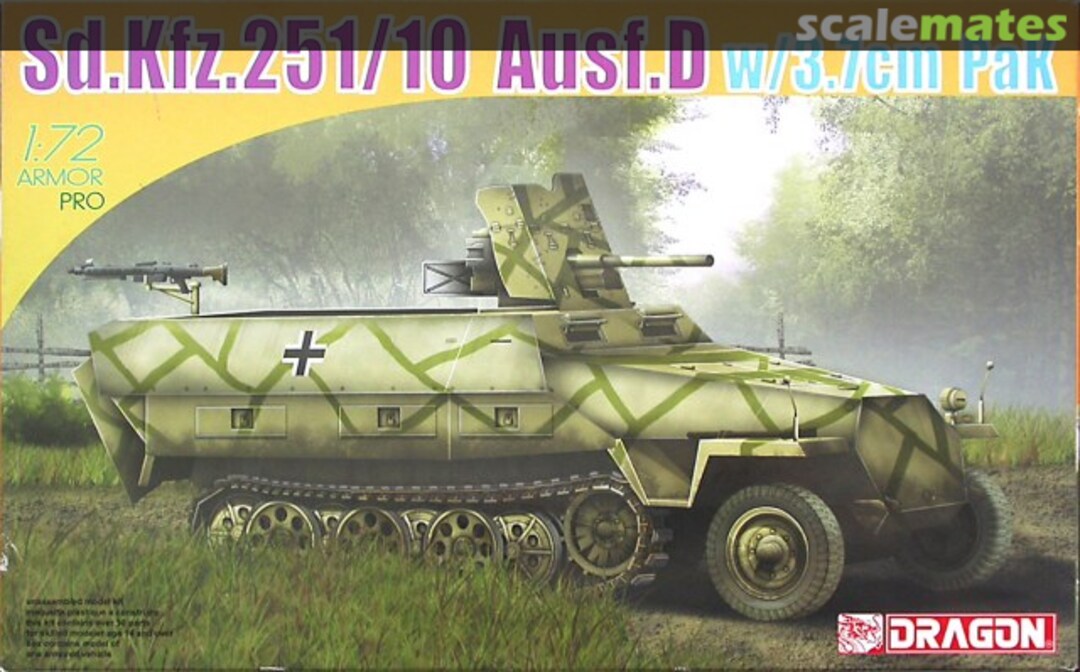 Boxart Sd.Kfz. 25Ausf. D (3,7cm Pak) 7280 Dragon Boxart Sd.Kfz. 25Ausf. D (3,7cm Pak) 7280 Dragon