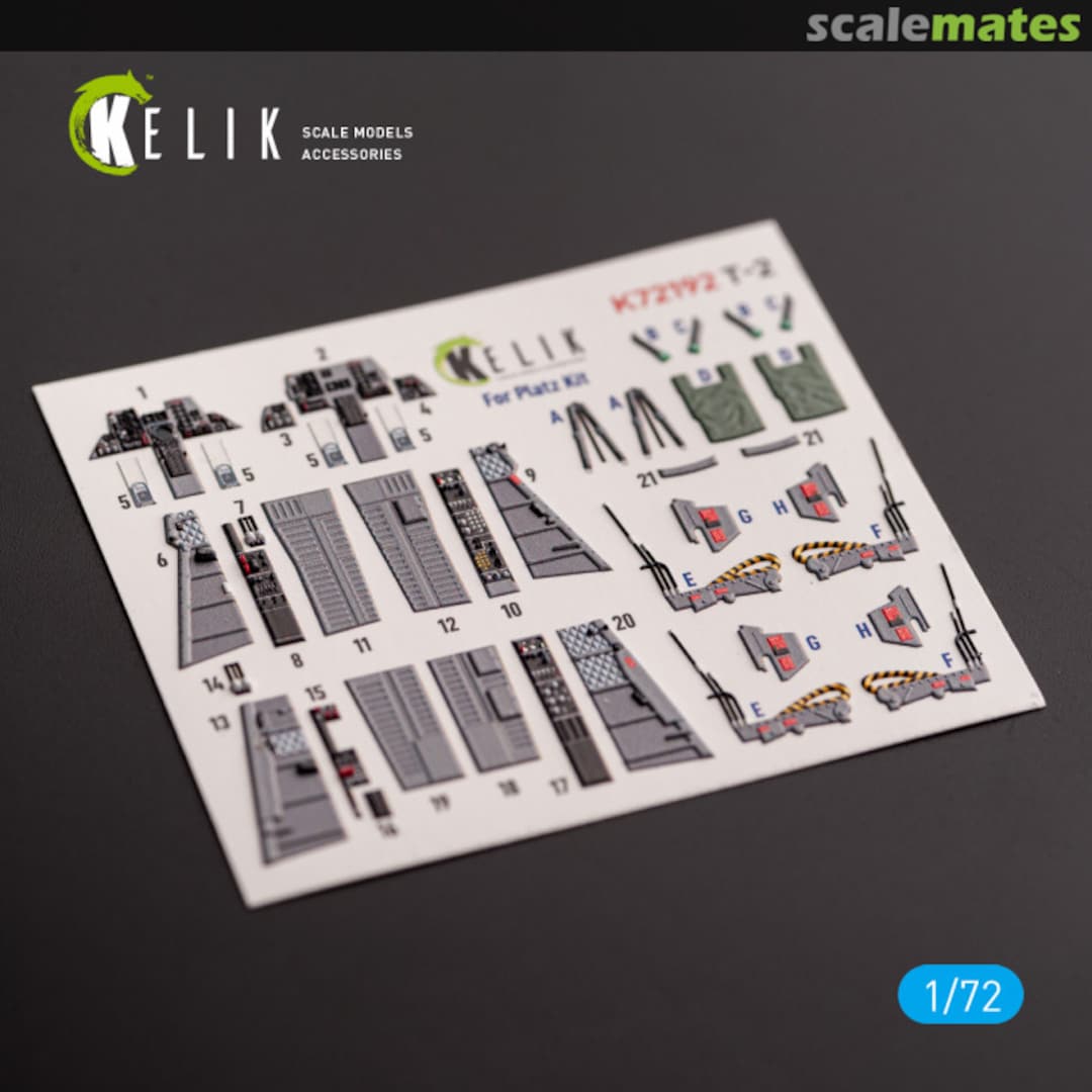 Boxart T-2 Advanced Trainer interior 3D decals K72192 Kelik Boxart T-2 Advanced Trainer interior 3D decals K72192 Kelik
