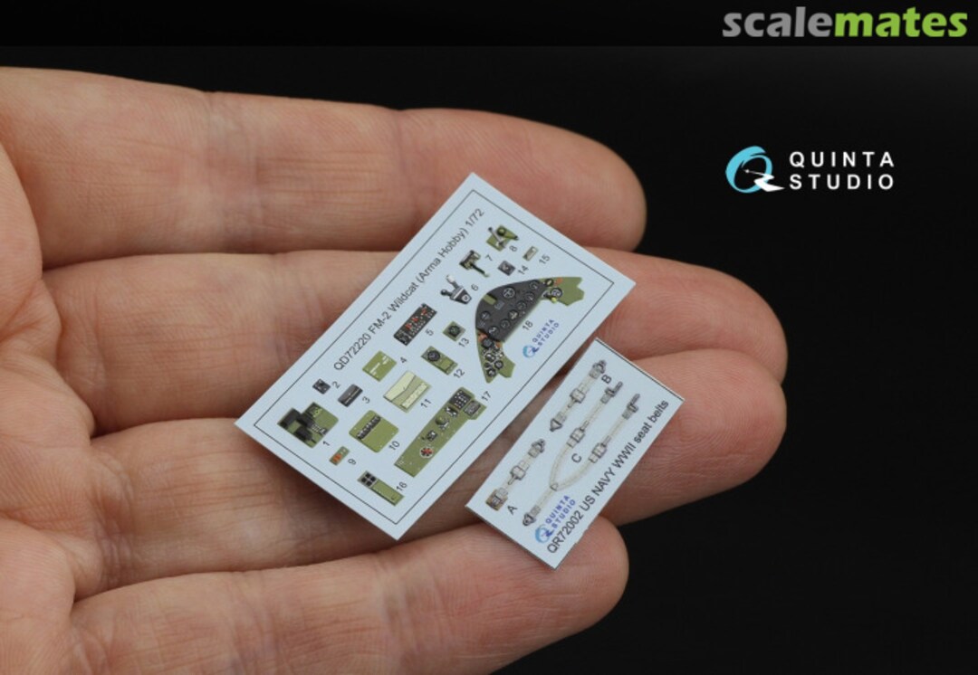 Contents FM-2 Wildcat interior 3D decals QD72220 Quinta Studio Contents FM-2 Wildcat interior 3D decals QD72220 Quinta Studio