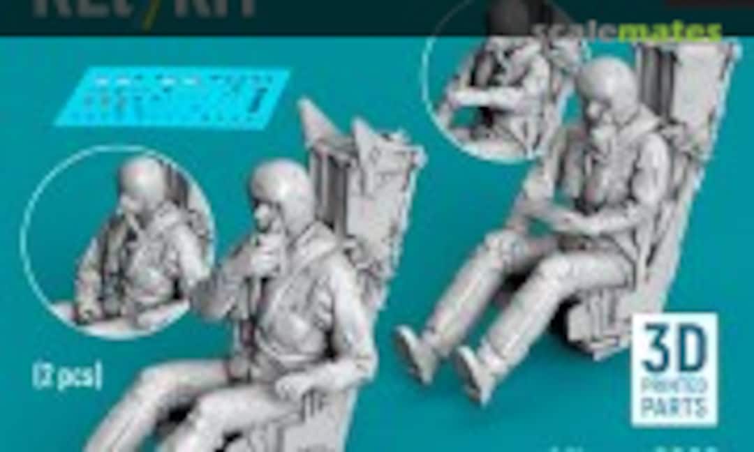 1:48 Mirage 2000 (B, D, N) (Greece) pilots sitting in ejection seats MB Mk.10Q (2 pcs) (3D Printed) (ResKit RSF48-0148) RSF48-0148
