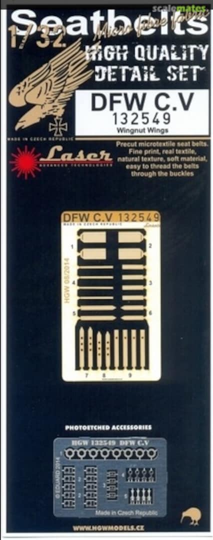 Boxart DFW C.V - Seatbelts 132549 HGW Models Boxart DFW C.V - Seatbelts 132549 HGW Models