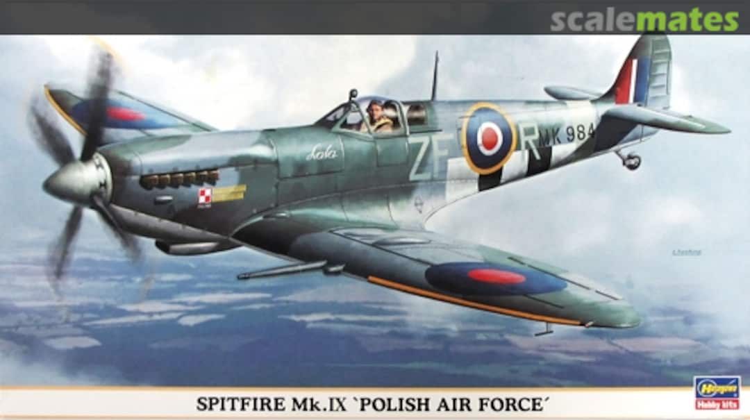 Boxart Spitfire Mk IX Polish Air Force 09656 Hasegawa Boxart Spitfire Mk IX Polish Air Force 09656 Hasegawa