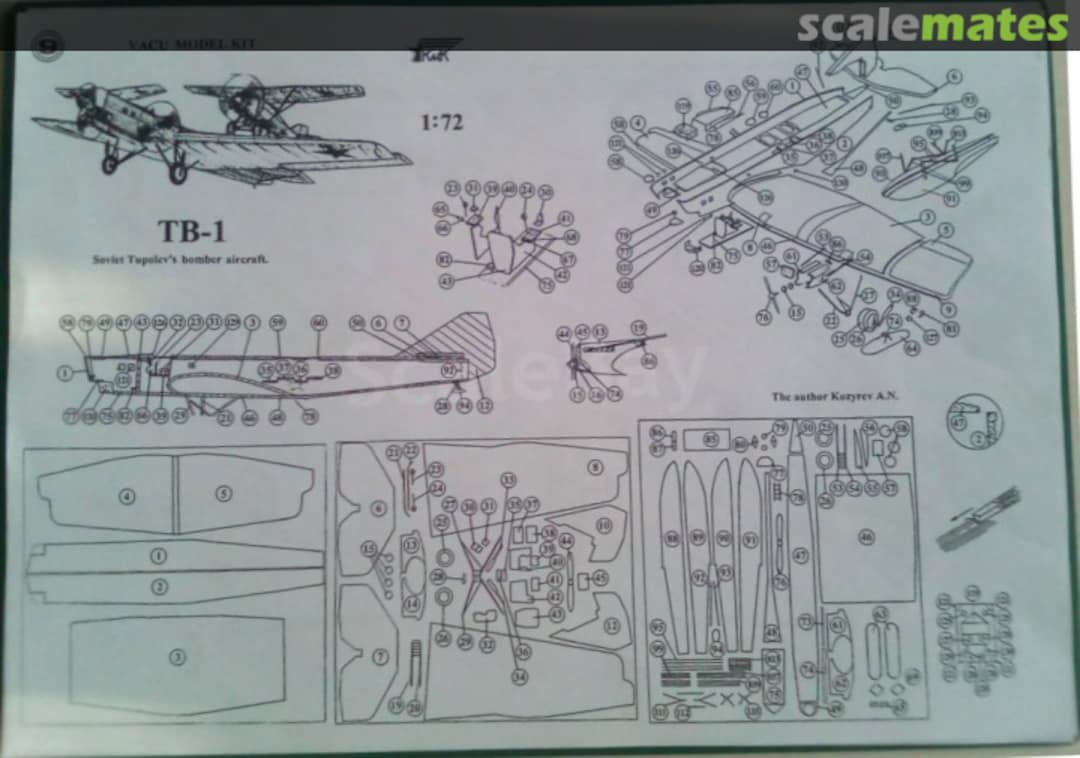 Boxart Tupolev TB-1 TB-1R G1 9 KAYuK (КАюК) Boxart Tupolev TB-1 TB-1R G1 9 KAYuK (КАюК)