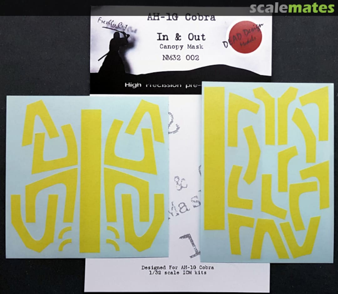 Boxart AH-1G Cobra - Canopy Mask NM32002 DEAD Design Models