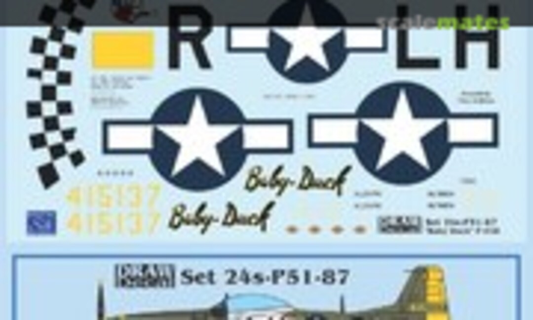 1:24 “Baby Duck” P-51D (Draw Decal 24-P51-87) 24-P51-87