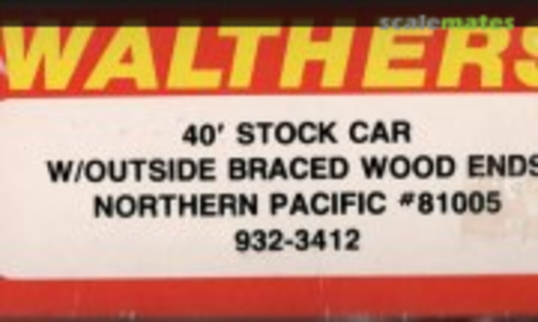 40' Outside Braced Stock Car (Walthers 932-3412-05)
