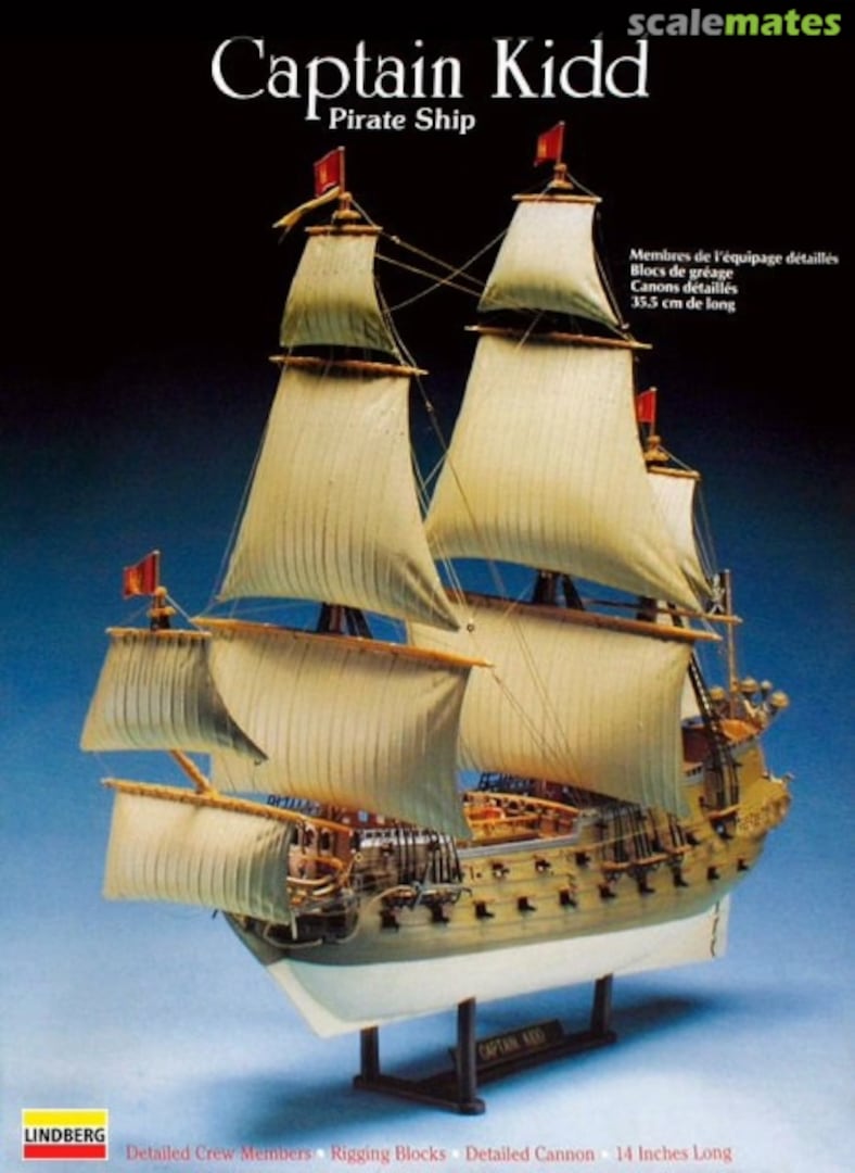 Boxart Captain Kidd Pirate Ship 70873 Lindberg Boxart Captain Kidd Pirate Ship 70873 Lindberg