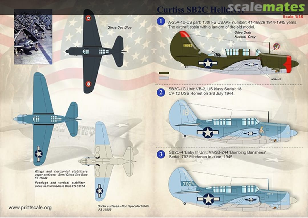 Boxart Curtiss SB2C Helldiver 48-137 Print Scale Boxart Curtiss SB2C Helldiver 48-137 Print Scale