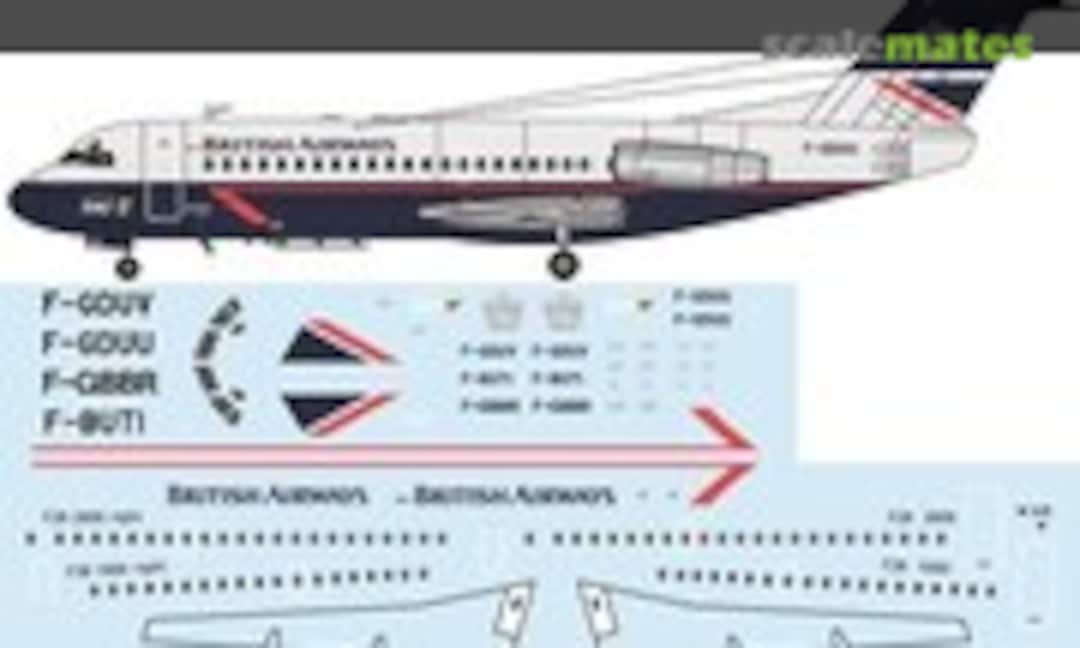 1:144 Fokker 28-2000 - BA/TAT (F-RSIN FRP4099)
