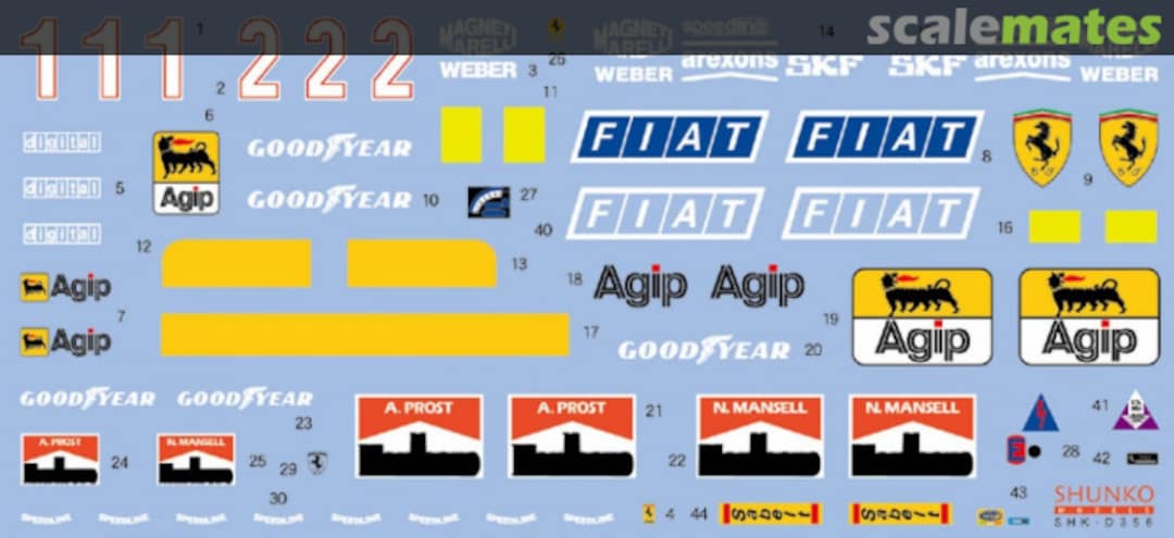 Boxart Tipo 641/2 1990 France Decal Set (for Fujimi) SHK-D356 Shunko Models Boxart Tipo 641/2 1990 France Decal Set (for Fujimi) SHK-D356 Shunko Models