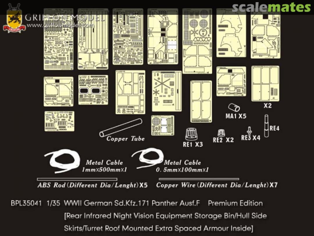 Boxart WWII German Sd.Kfz.171 Panther Ausf.F - Premium Edition BPL35041 Griffon Model Boxart WWII German Sd.Kfz.171 Panther Ausf.F - Premium Edition BPL35041 Griffon Model