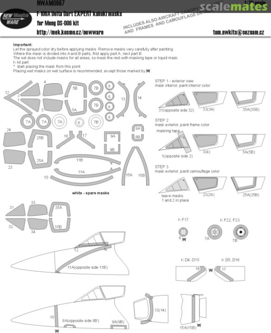 Boxart F-106A Delta Dart EXPERT kabuki masks NWAM0667 New Ware Boxart F-106A Delta Dart EXPERT kabuki masks NWAM0667 New Ware