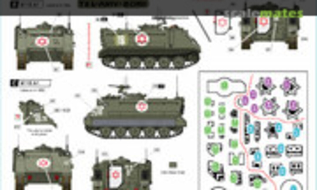 1:72 M113 Ambulance markings (Star Decals 72-A1059) 72-A1059