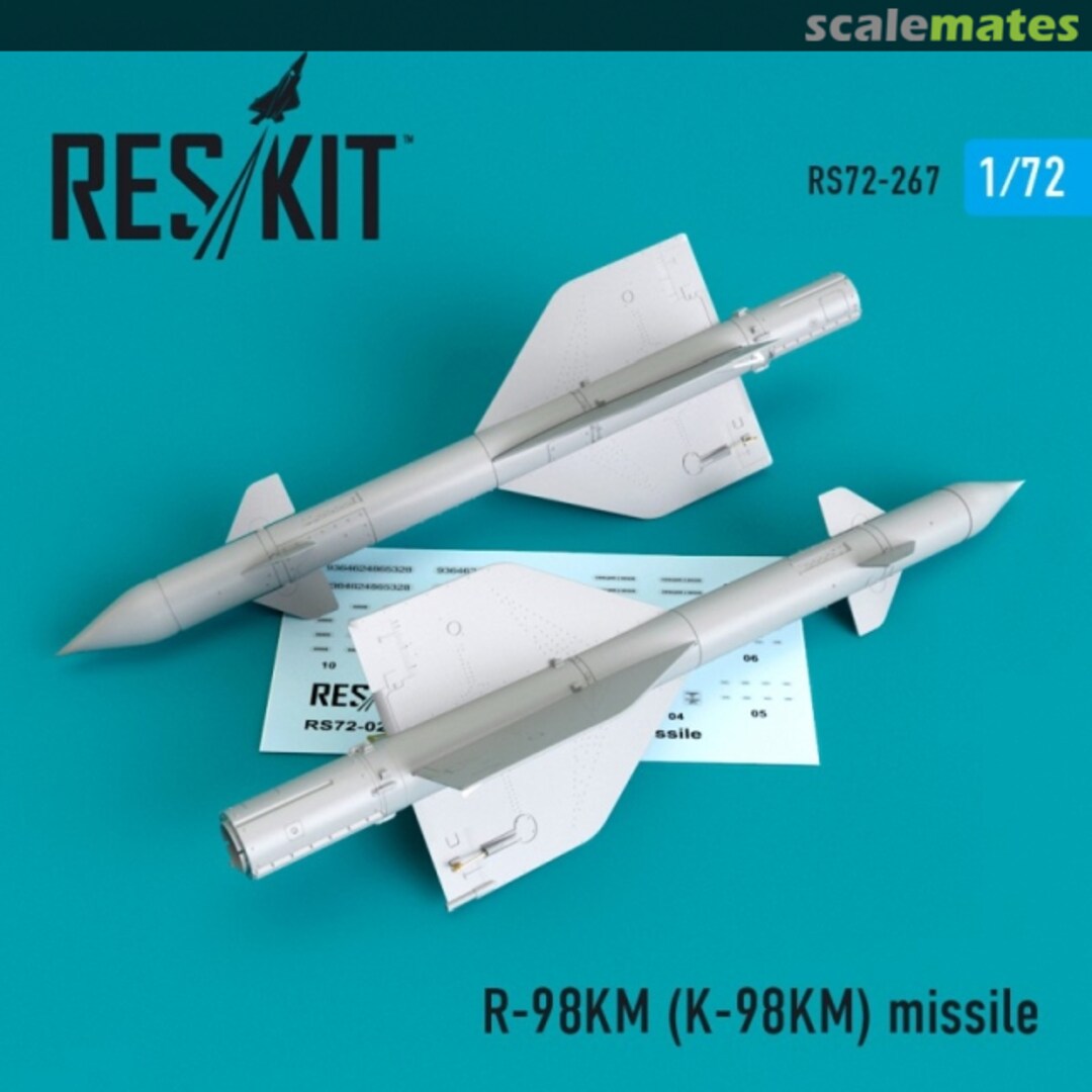 Boxart R-98KM (K-98KM) Missile (2 pcs.) RS72-0267 ResKit Boxart R-98KM (K-98KM) Missile (2 pcs.) RS72-0267 ResKit