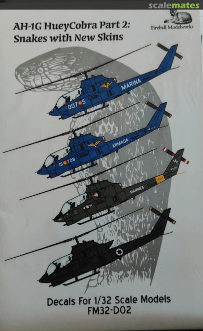 Boxart AH-1G Huey Cobra Part 2 FM32-D02 Fireball Modelworks Boxart AH-1G Huey Cobra Part 2 FM32-D02 Fireball Modelworks