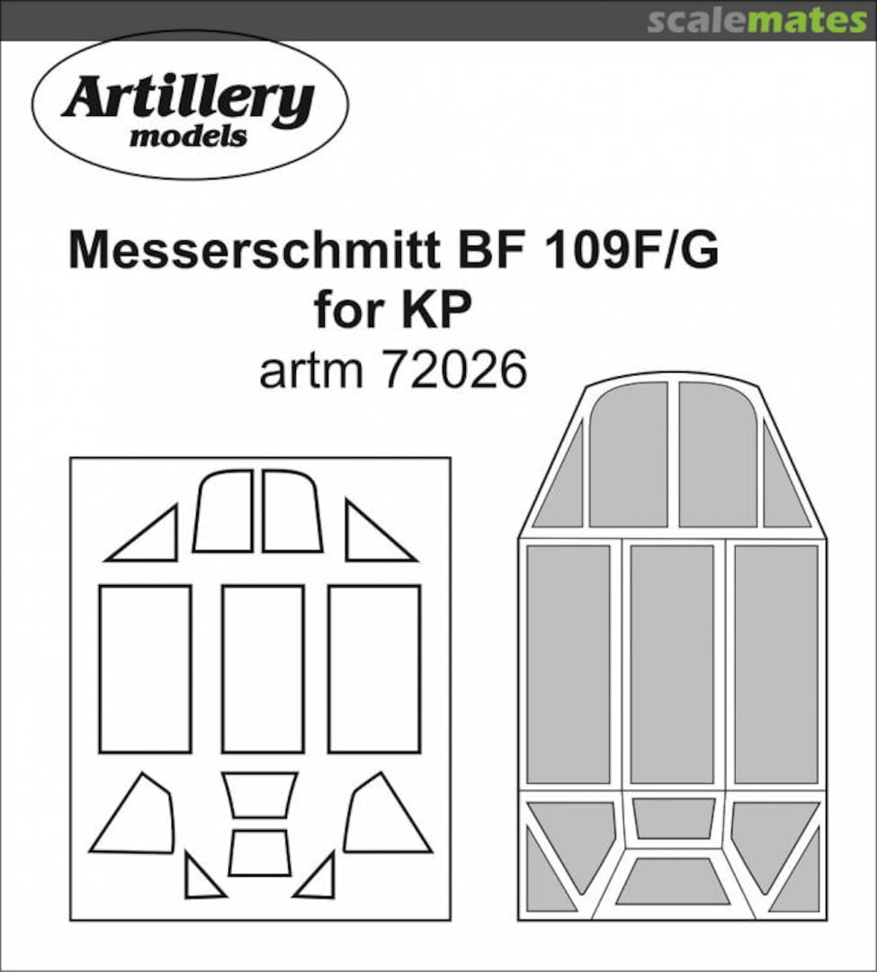 Boxart Messerschmitt BF 109F/G for KP artm72026 Artillery models Boxart Messerschmitt BF 109F/G for KP artm72026 Artillery models