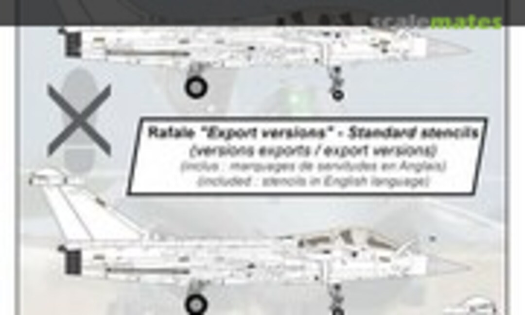 1:48 Rafale export versions "Standard stencils" (Syhart 48-918S) 48-918S