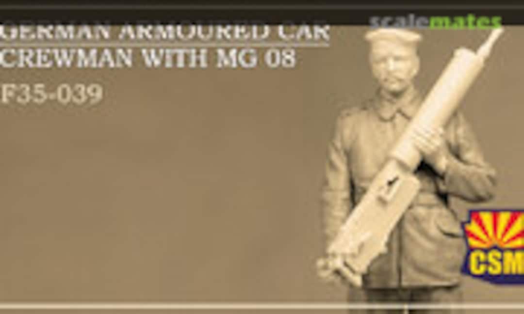 1:35 German armoured car crewman with MG 08 (Copper State Models F35-039) F35-039