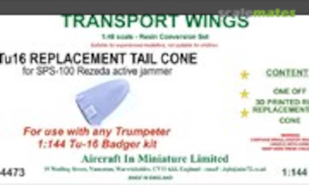 1:144 Tupolev Tu-16K-10 Badger C Replacement Tail Cone for SPS-100 Rezeda Active Jammer. (Aircraft In Miniature Ltd TWC14473) TWC14473
