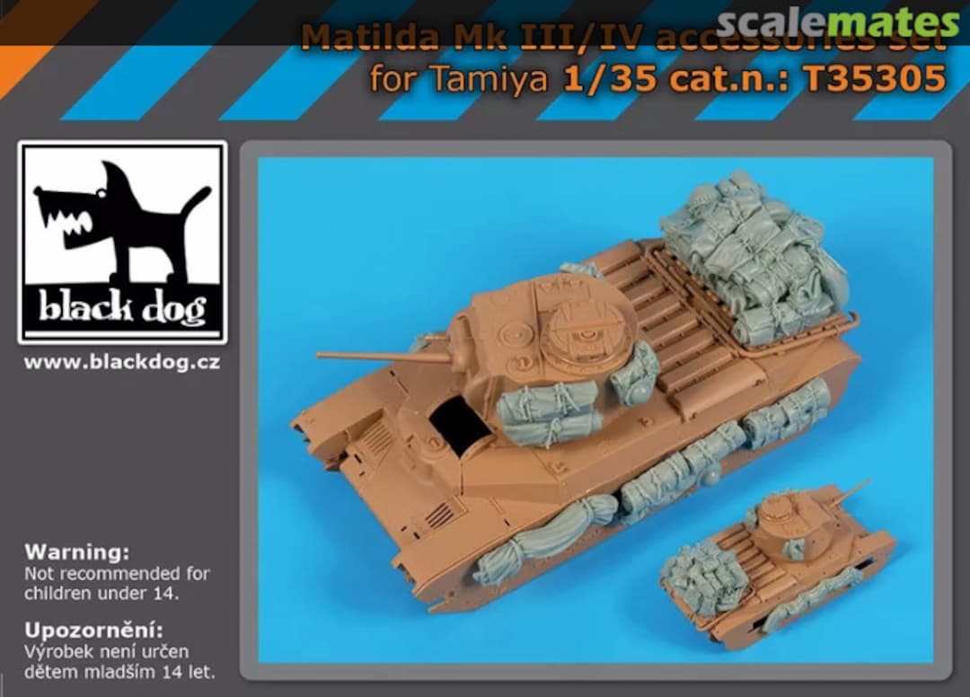 Boxart Matilda MK III/IV accessories set T35305 Black Dog Boxart Matilda MK III/IV accessories set T35305 Black Dog