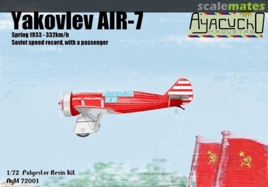 Boxart Yakovlev AIR-7 AyM 72001 Ayacucho Maquetas Boxart Yakovlev AIR-7 AyM 72001 Ayacucho Maquetas