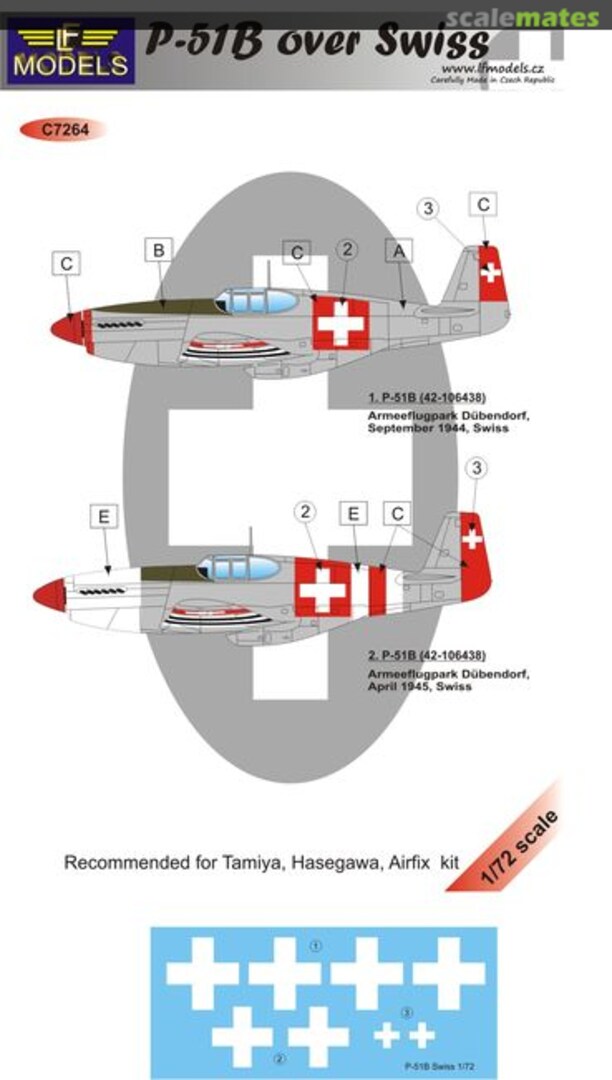 Boxart P-51B Over Swiss C7264 LF Models Boxart P-51B Over Swiss C7264 LF Models