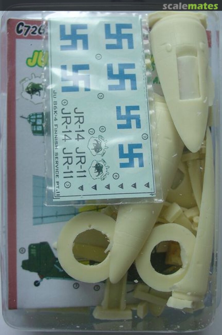 Boxart Junkers Ju-86 K-4/B 3A Finnish service C7262 Kora Models Boxart Junkers Ju-86 K-4/B 3A Finnish service C7262 Kora Models