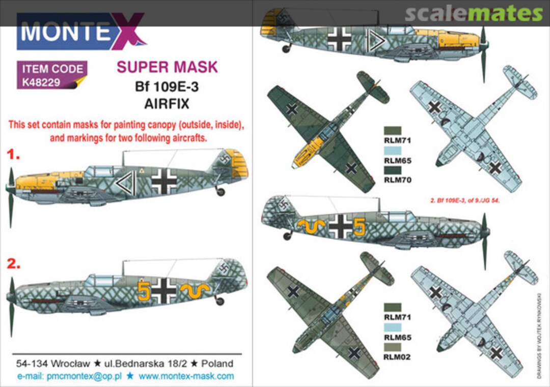 Boxart Bf 109E-3 K48229 Montex