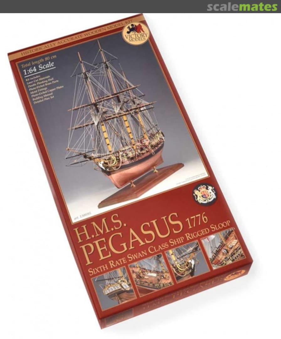 Boxart HMS Pegasus 1776 1300/05 Amati Boxart HMS Pegasus 1776 1300/05 Amati