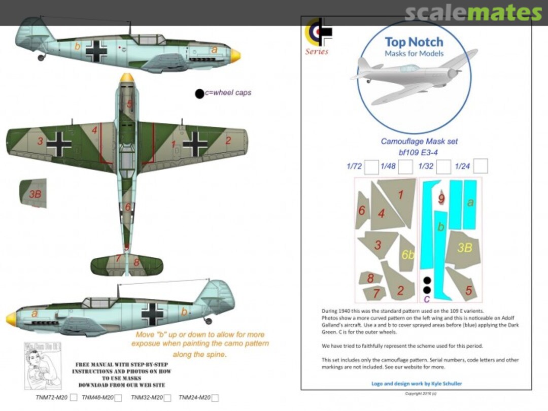 Boxart Messerschmitt Bf-109E-3/Bf-109E-4 TNM48-M20 TopNotch Boxart Messerschmitt Bf-109E-3/Bf-109E-4 TNM48-M20 TopNotch