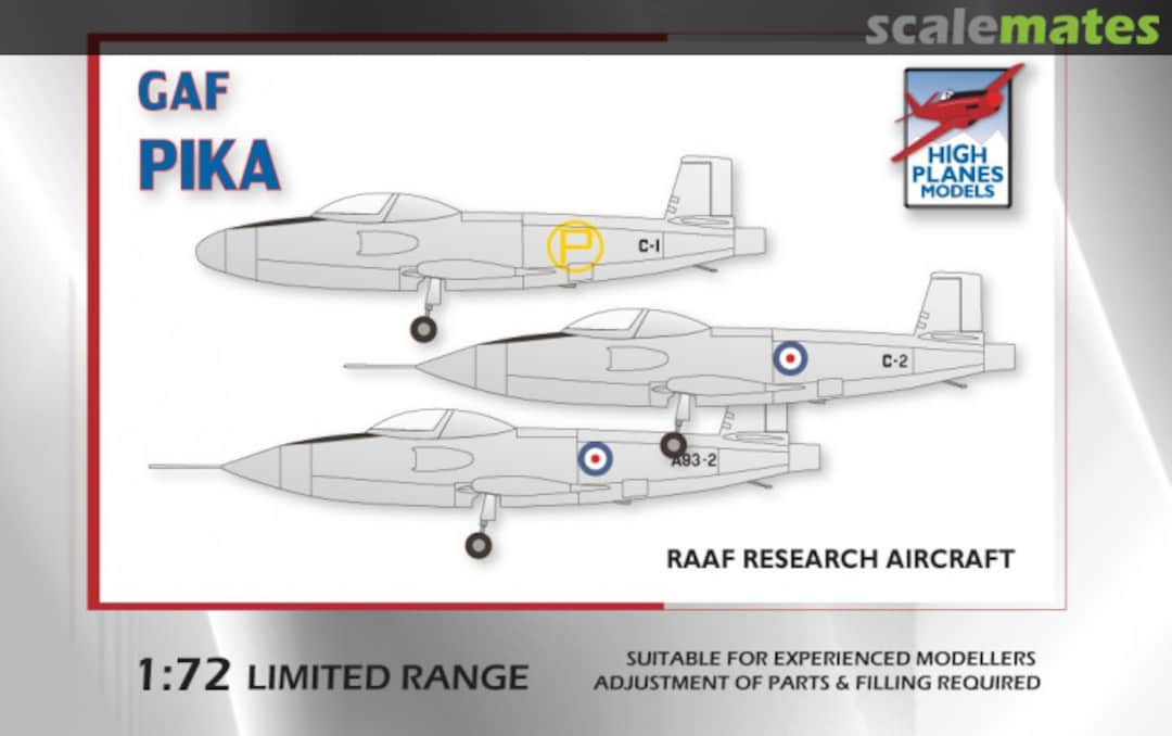 Boxart GAF Pika K072010 High Planes Models Boxart GAF Pika K072010 High Planes Models