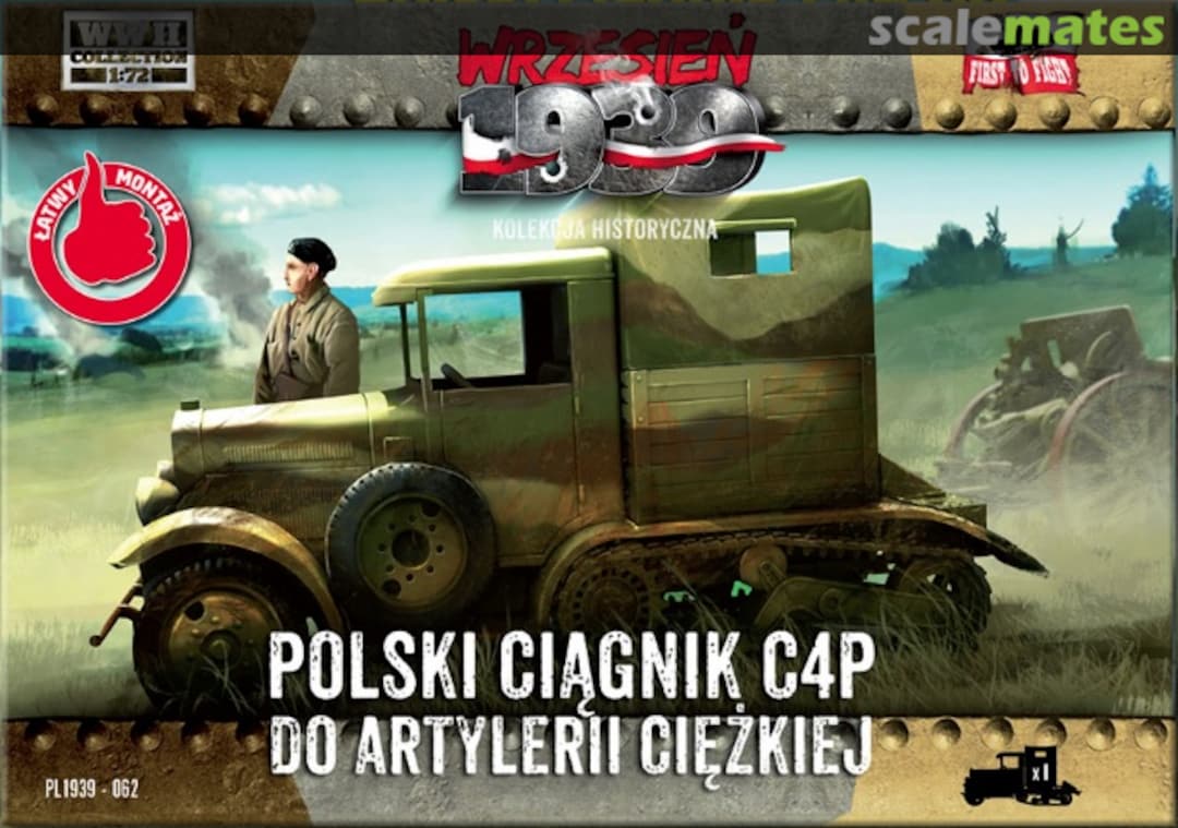 Boxart C4P half-track tractor PL1939-062 First to Fight Boxart C4P half-track tractor PL1939-062 First to Fight