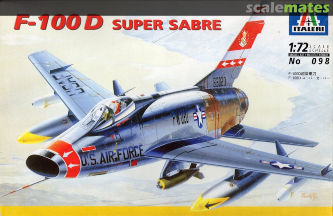 Boxart F-100D Super Sabre 098 Italeri Boxart F-100D Super Sabre 098 Italeri