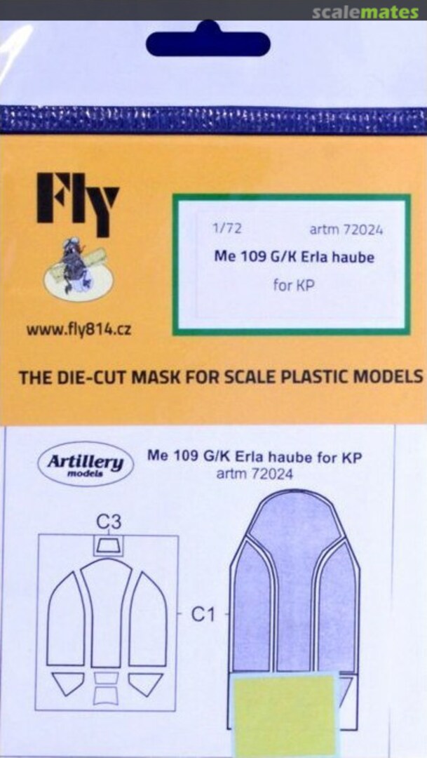 Boxart Me 109 G/K Erla haube for KP artm72024 Artillery models