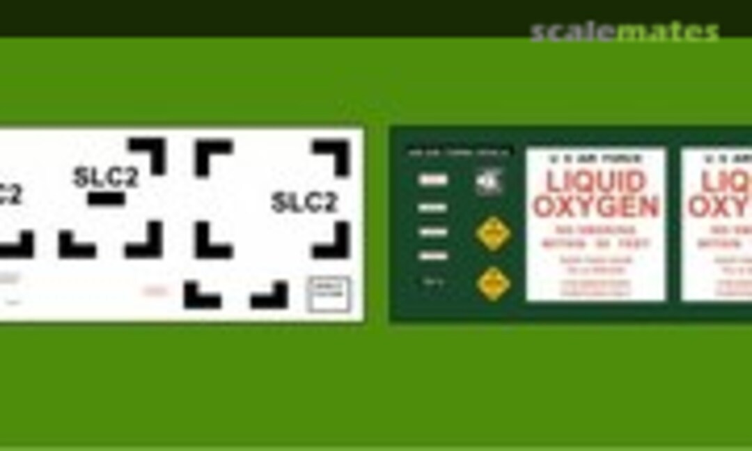 1:32 Decals for the USAF Liquid Oxygen (LOX) Cart kit. (Aircraft In Miniature Ltd GED32013) GED32013