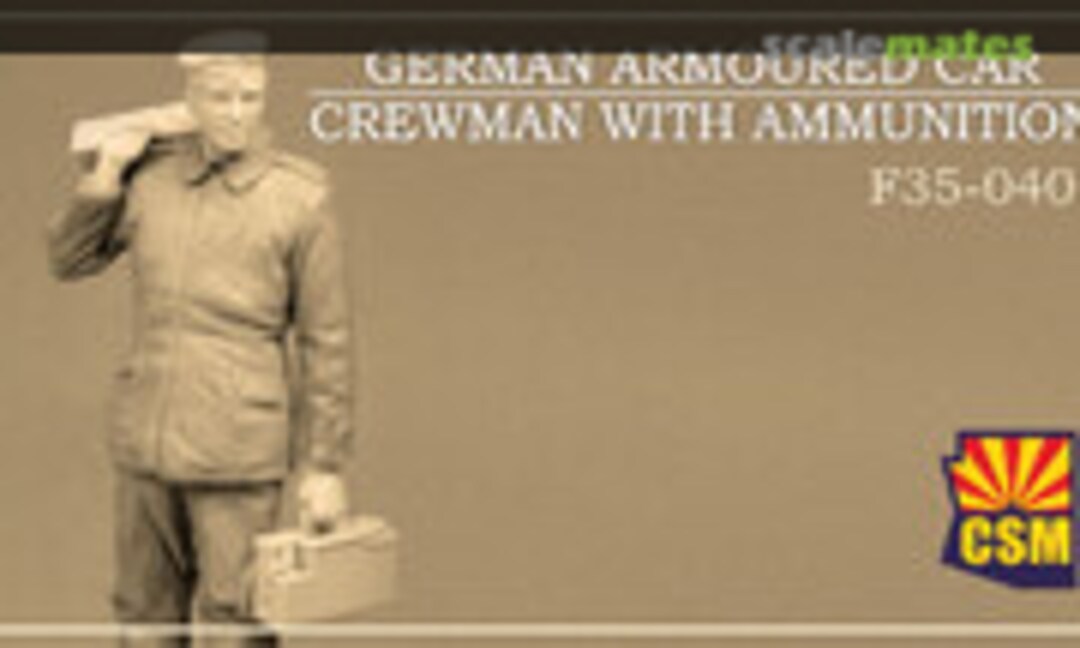 1:35 German armoured car crewman with ammunition (Copper State Models F35-040) F35-040
