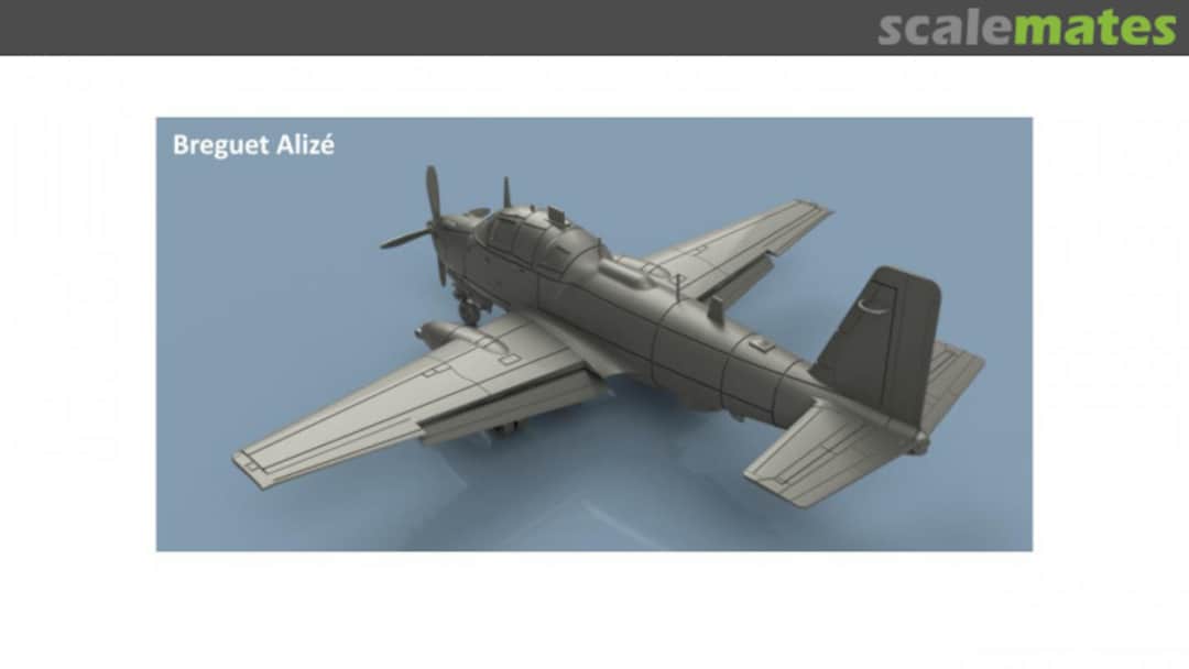Boxart Breguet Alizé ailes dépliées 3D 400 085 L'Arsenal Boxart Breguet Alizé ailes dépliées 3D 400 085 L'Arsenal