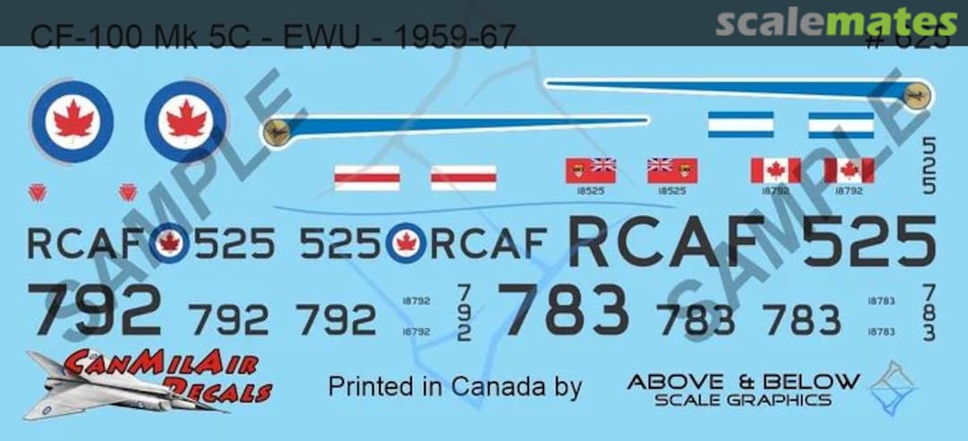 Boxart Avro CF-100 Canuck Mk. 5 - EWU (1959-67) 625 Above & Below Graphics Boxart Avro CF-100 Canuck Mk. 5 - EWU (1959-67) 625 Above & Below Graphics
