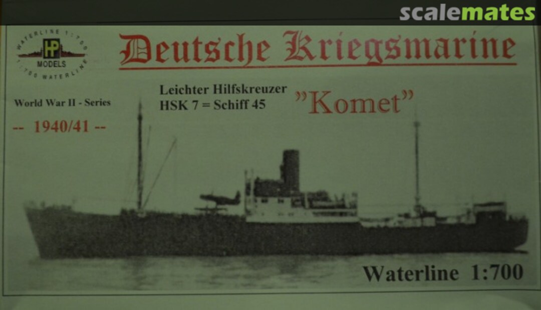 Boxart Leichter Hilfskreuzer HSK 7=Sciff 45 "Komet " WW II-WL-G- HP-Models