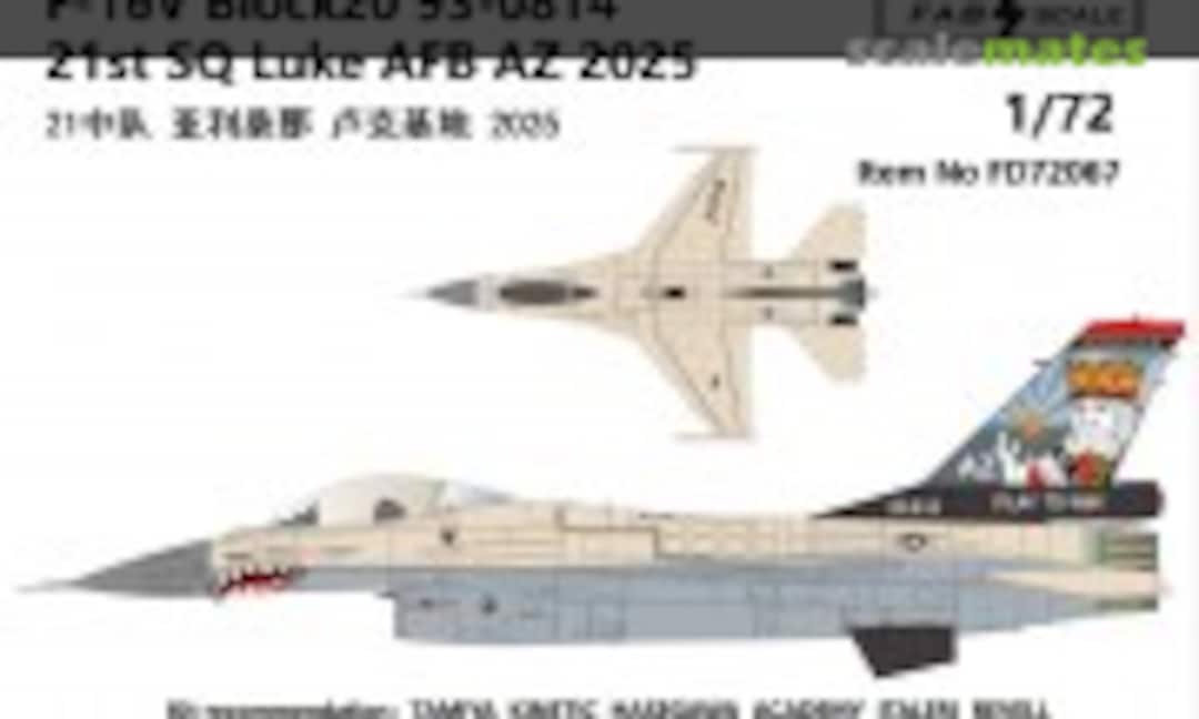 1:72 21st SQ Luke AFB AZ 2025 (Fab Scale FD72067) FD72067