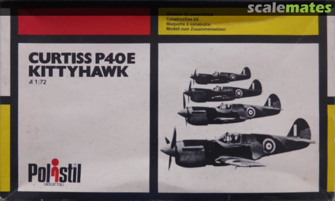 Boxart Curtiss P40E Kittyhawk KA6 Polistil Boxart Curtiss P40E Kittyhawk KA6 Polistil