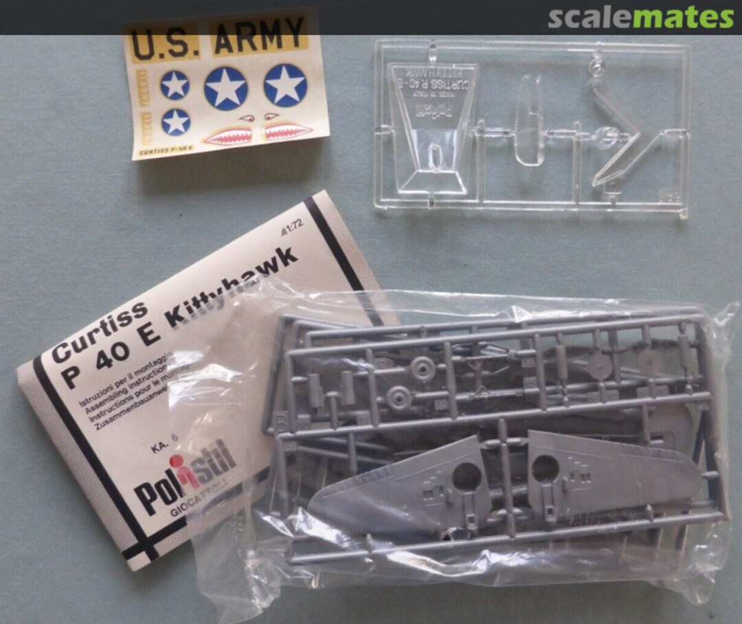 Contents Curtiss P40E Kittyhawk KA6 Polistil Contents Curtiss P40E Kittyhawk KA6 Polistil