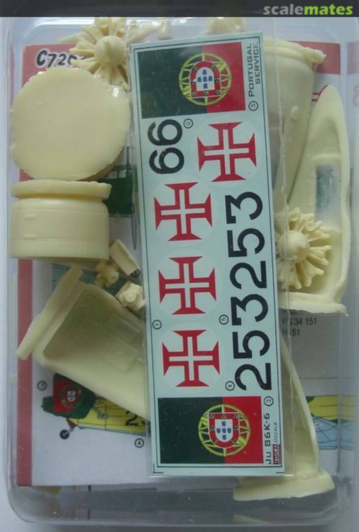 Boxart Junkers Ju-86 K-6 Portuguese service C7263 Kora Models Boxart Junkers Ju-86 K-6 Portuguese service C7263 Kora Models