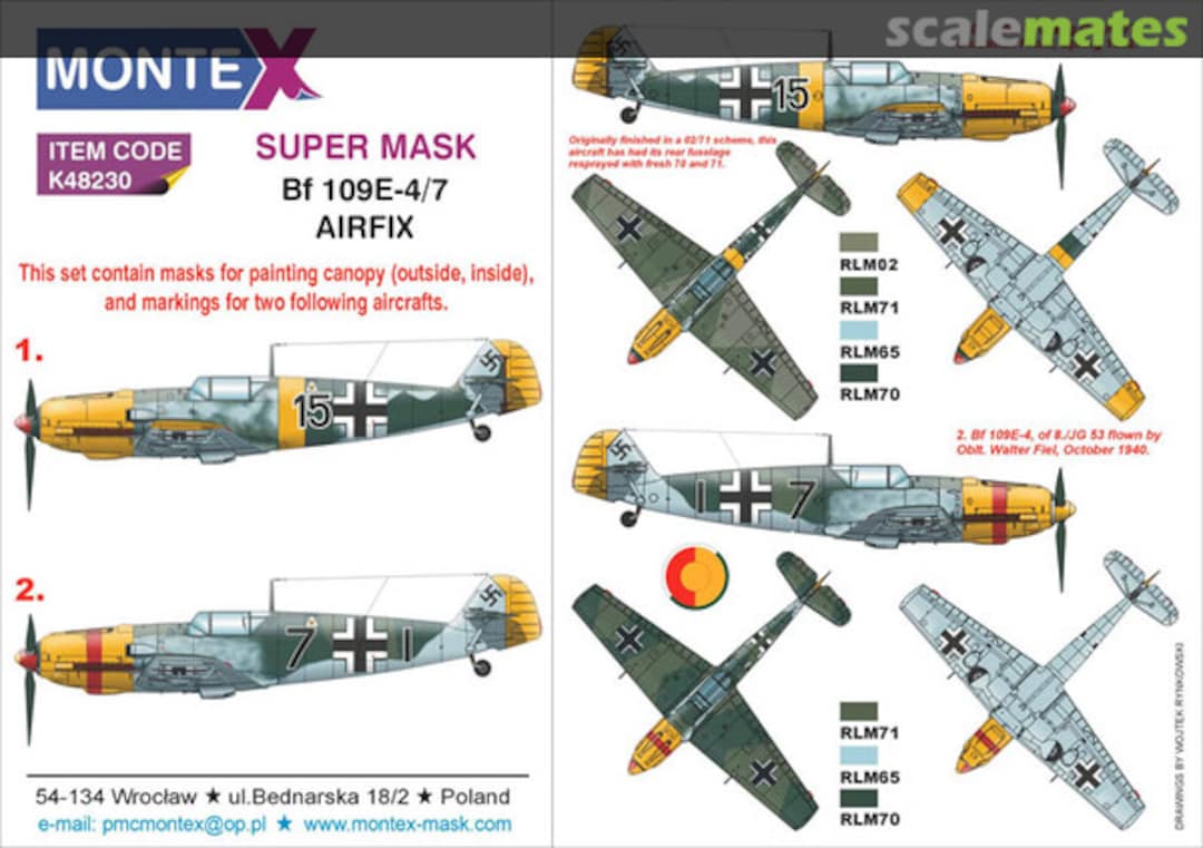 Boxart Bf 109E-4 K48230 Montex Boxart Bf 109E-4 K48230 Montex
