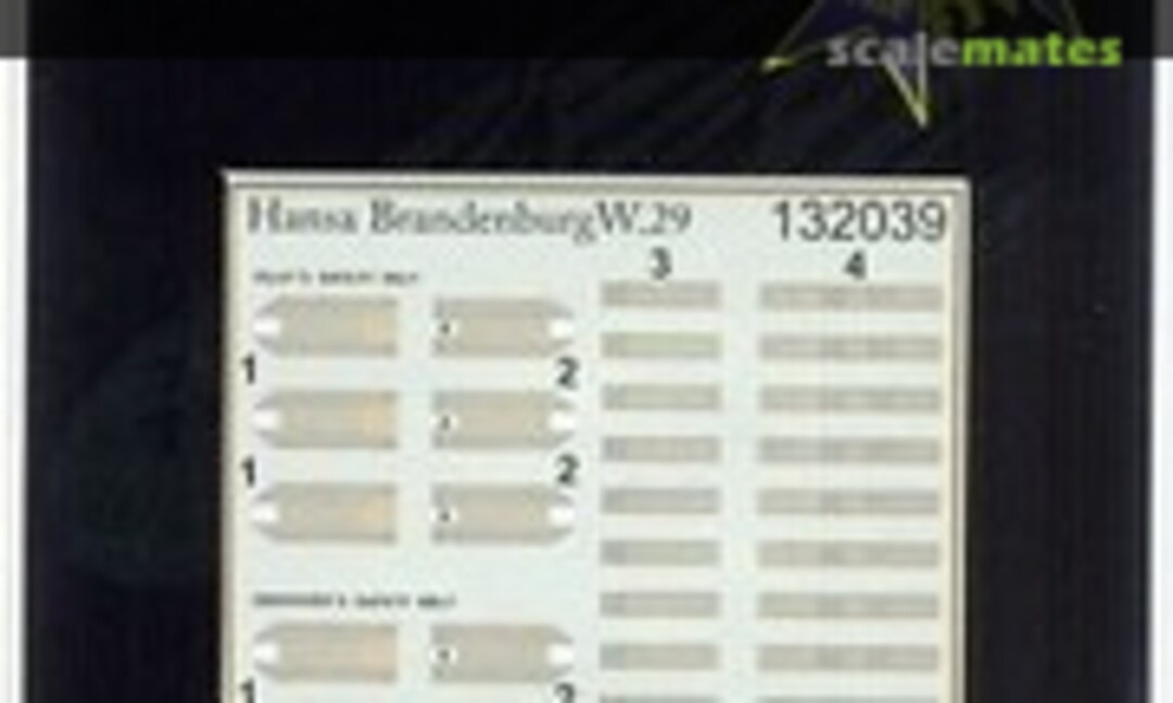 1:32 Hansa-Brandenburg W.29 - Seatbelts (2 Aircraft) (HGW Models 132039) 132039