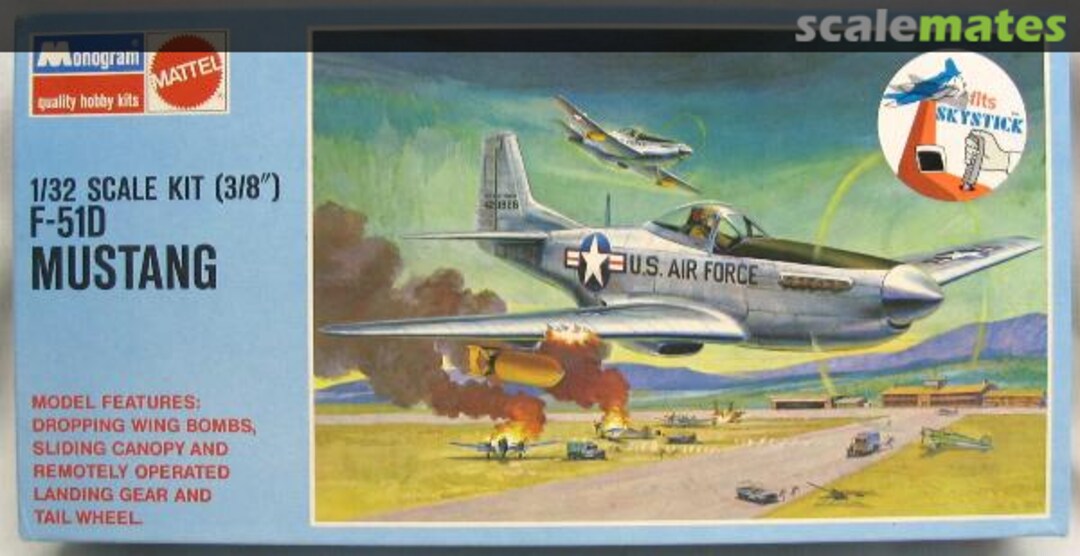 Boxart F-51D Mustang 6847 Monogram/Mattel Boxart F-51D Mustang 6847 Monogram/Mattel
