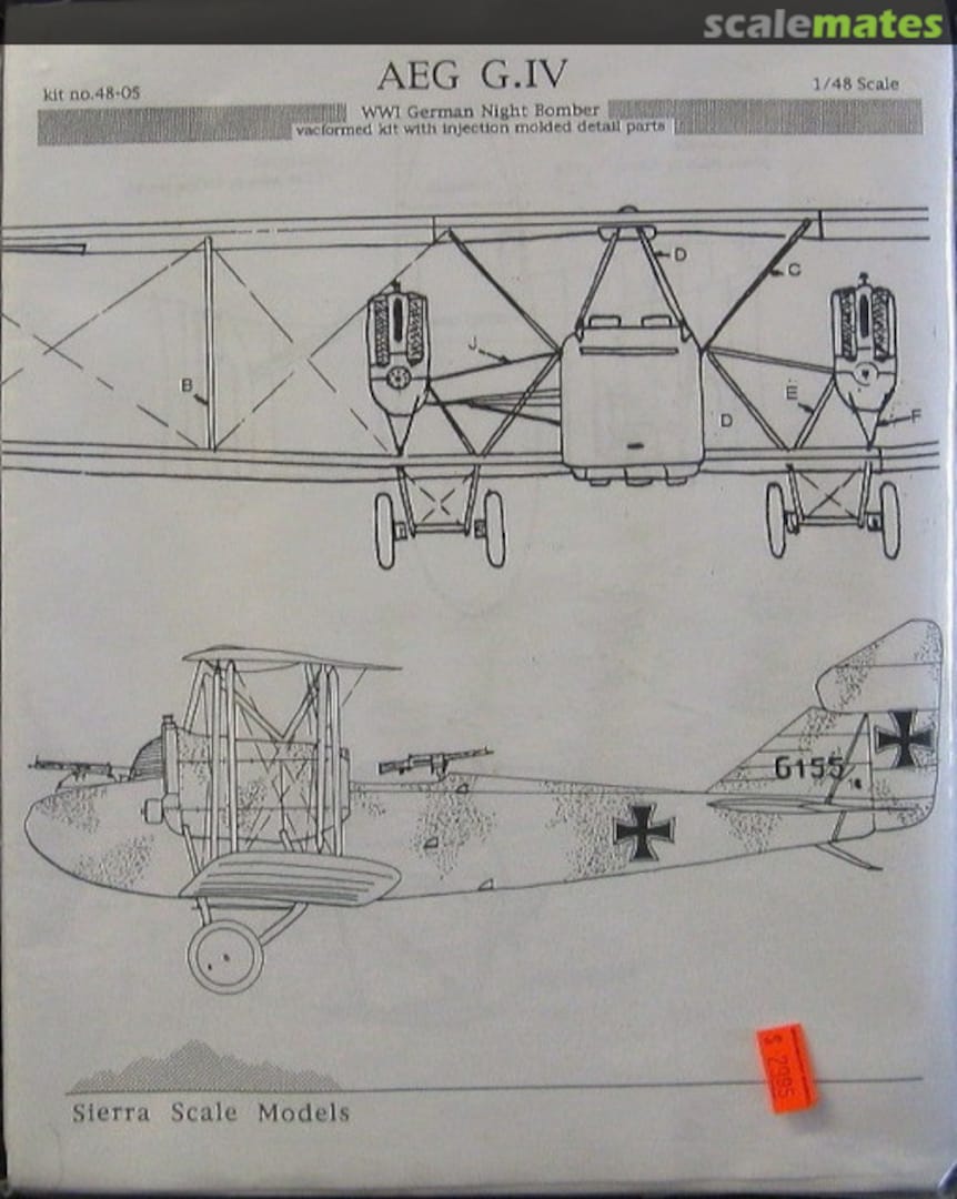 Boxart AEG G.IV 48-05 Sierra Scale Models Boxart AEG G.IV 48-05 Sierra Scale Models