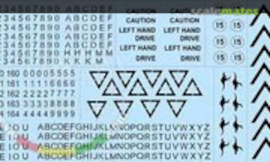 1:35 Australian ASLAV Generic TAC Markings (water-slide decals) (Mouse House Enterprises MAD628) MAD628